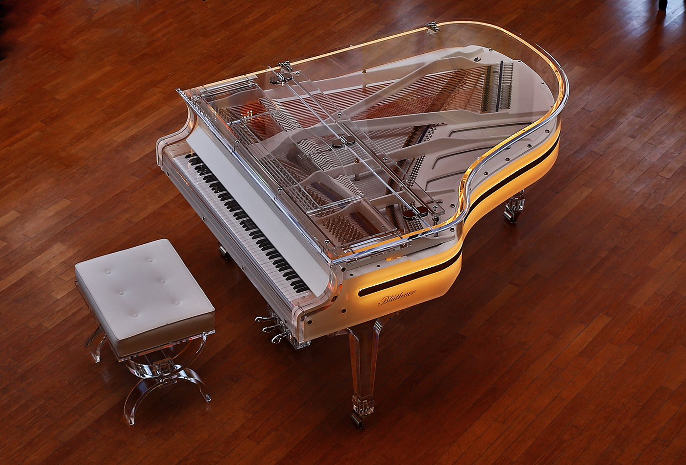 Custom Grand Piano with LED lighting