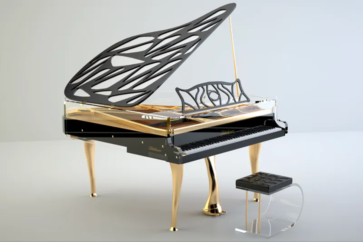 Crystal Edition Grand Piano in black