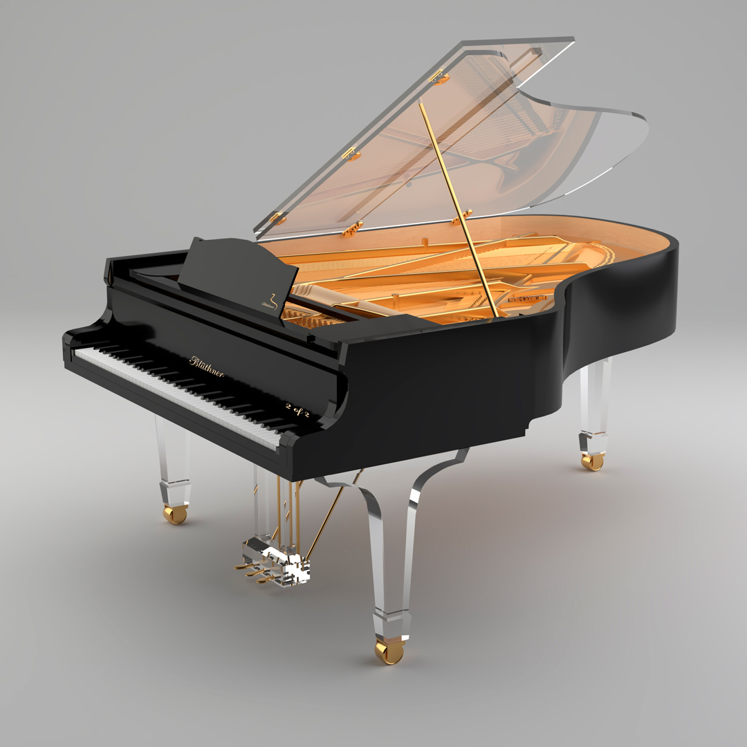 Crystal Edition Grand Piano in black