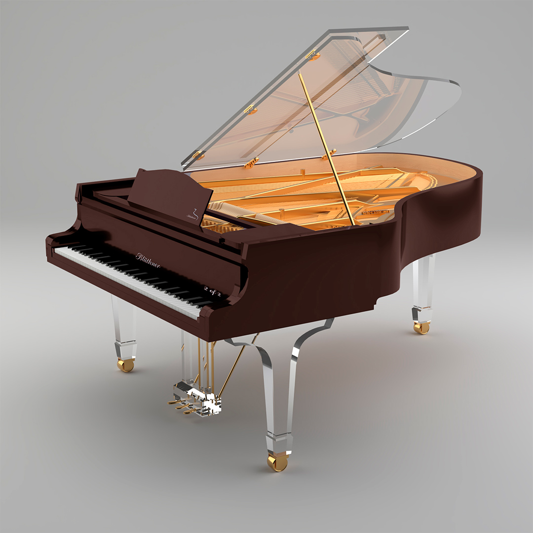 Crystal Edition Grand Piano in white