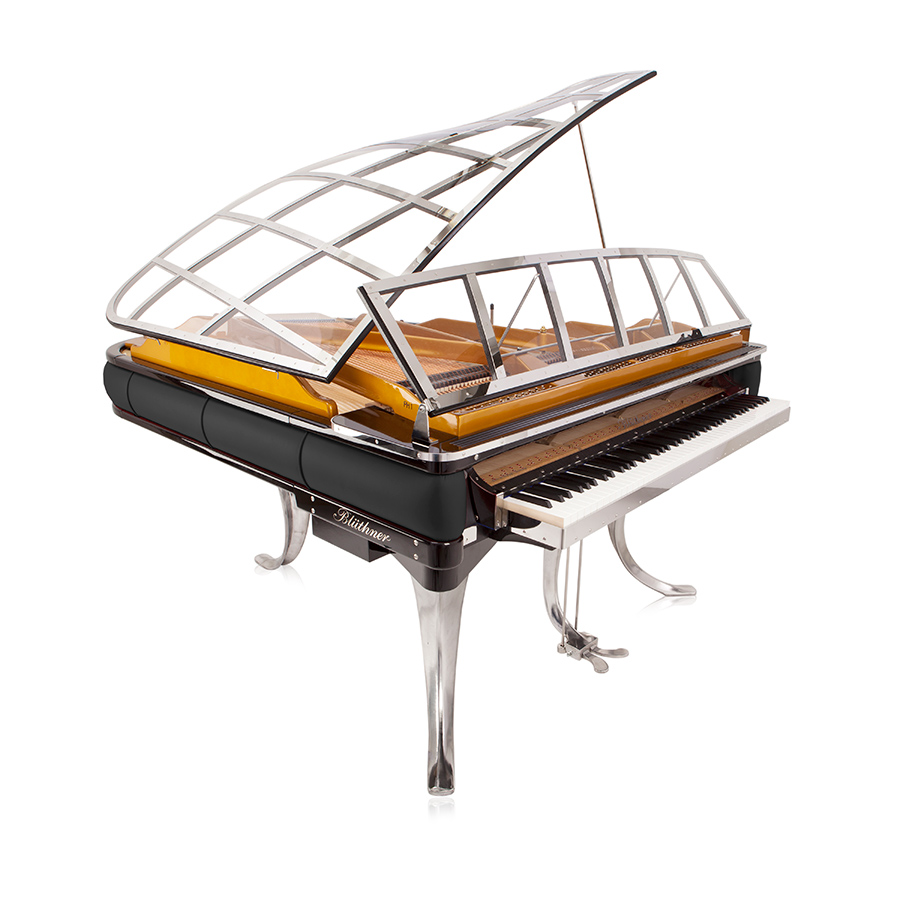 Black Leather Grand Piano