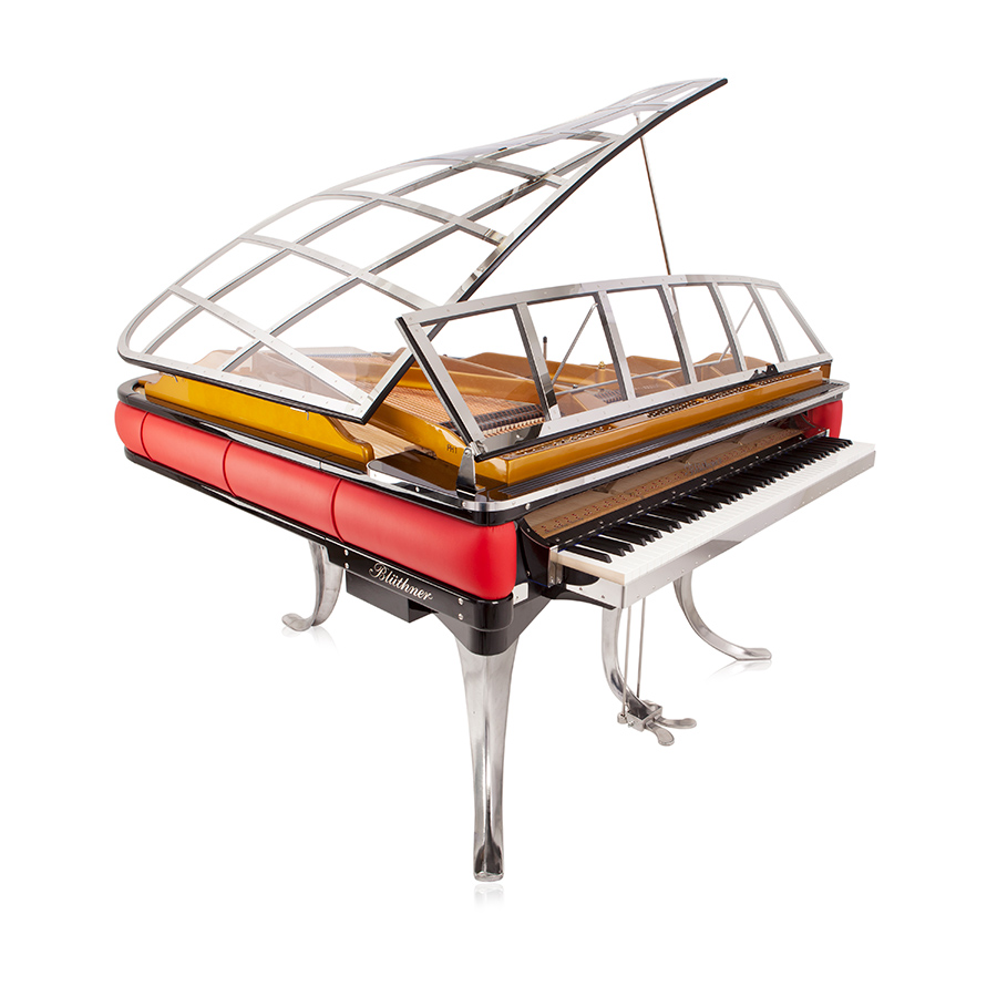 Red Leather Grand Piano