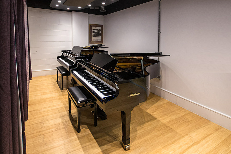 Piano practice room, Central London