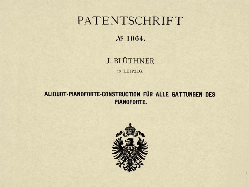 Blüthner history Aliquot