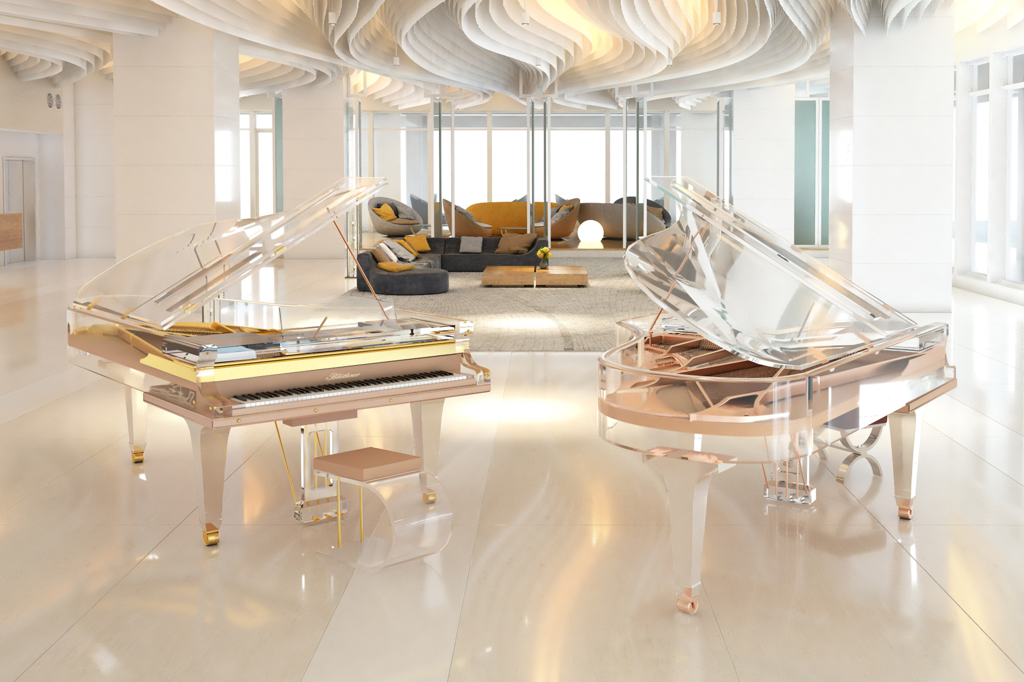 Blüthner Crystal Edition Grand Piano