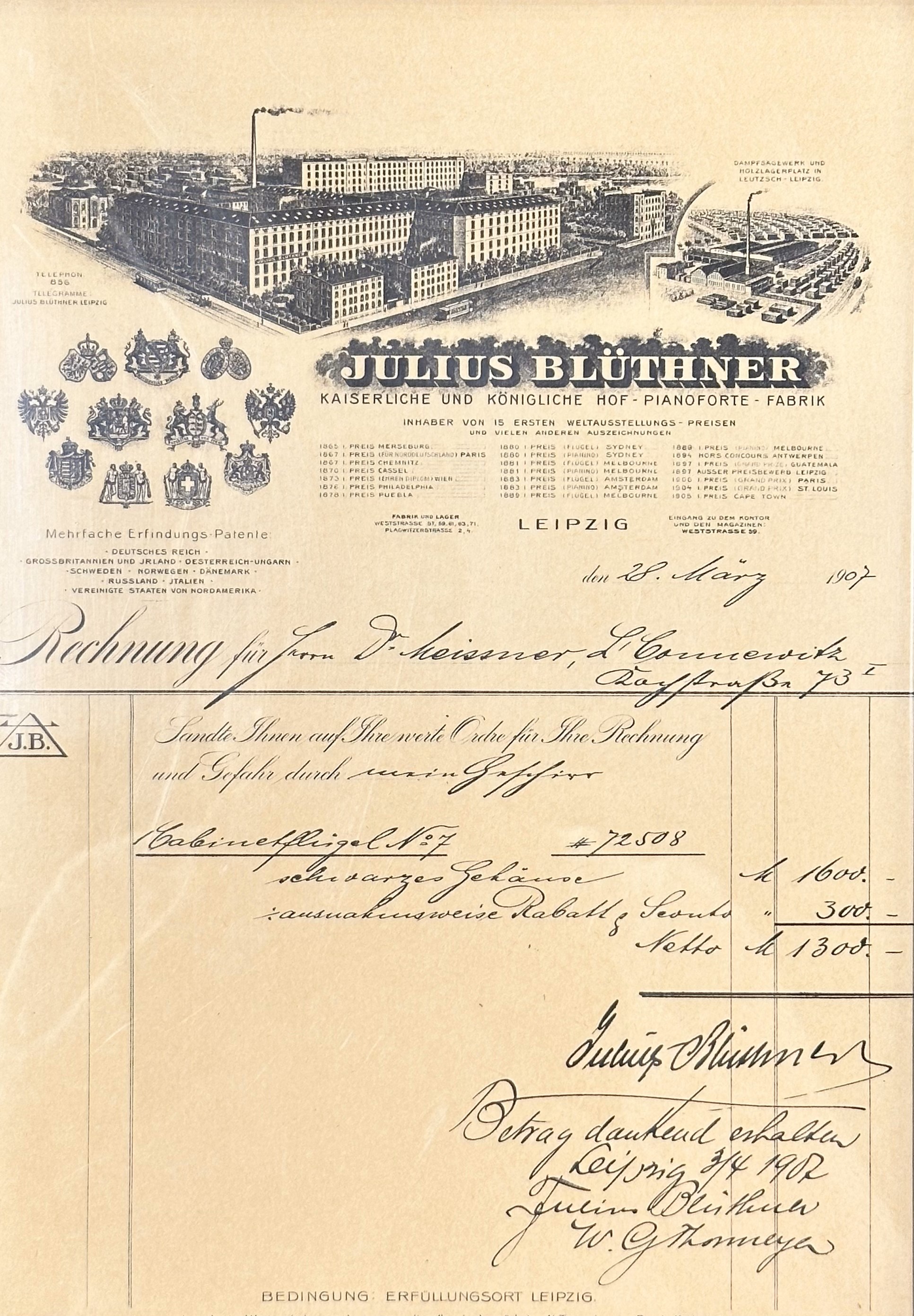 Re-built Blüthner Style VII