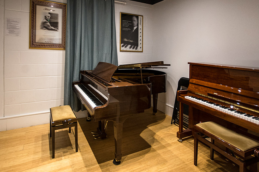 Piano practice studio